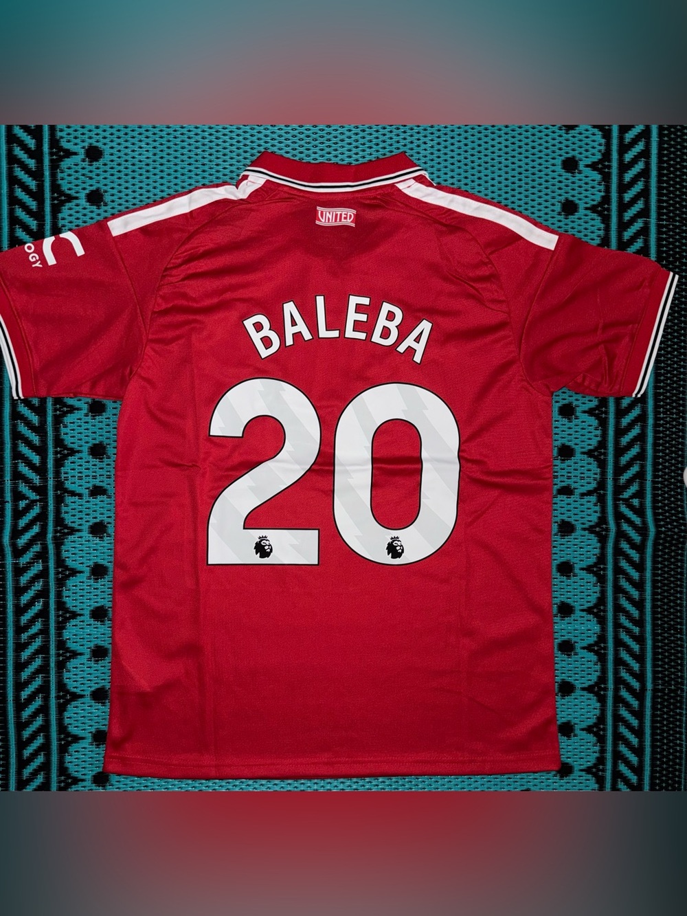 Carlos Baleba 20 | Manchester United Home Jersey/Kit Fan Version (Medium)